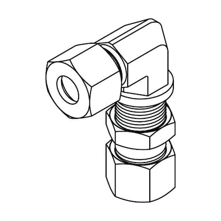 Tompkins Hydraulic Fitting-Metric CompressionS06(14X1.5) UNION BULKHEAD 90 MC6027-S06-S06